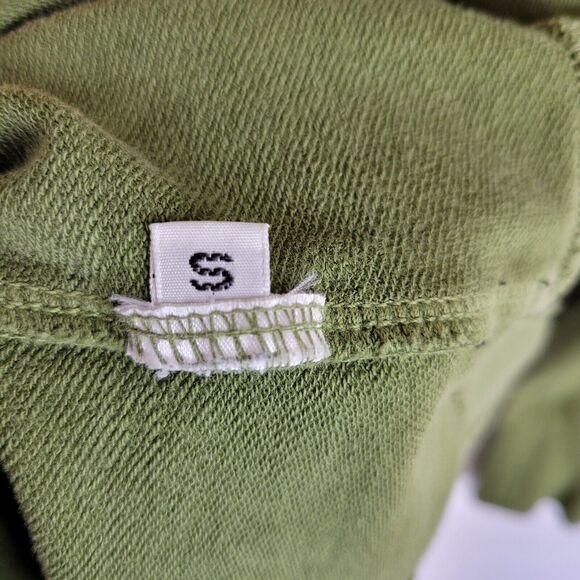 American Giant Womens Tunic Hoodie Dress Size Small Green Pullover Sweatshirt - Picture 3 of 10